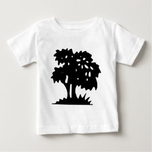 漫画の木 – 黒 ベビーTシャツ