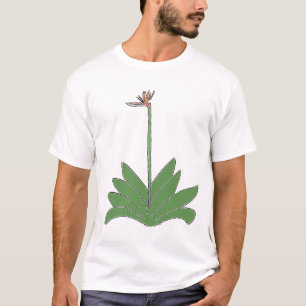 漫画の植物と花の天国の鳥Tシャツ Tシャツ