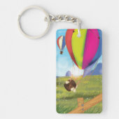 漫画の気球が逃げ出した キーホルダー (正面)