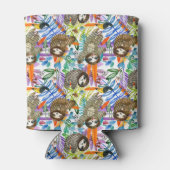 漫画の水の色のスロスパターン 缶クーラー (裏面)