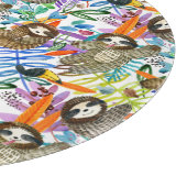 漫画の水彩画の怠惰パターン カッティングボード (角)