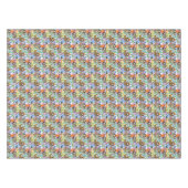 漫画の水彩画の怠惰パターン テーブルクロス (正面(横))