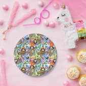 漫画の水彩画の怠惰パターン ペーパープレート (パーティー)