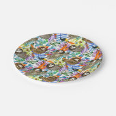 漫画の水彩画の怠惰パターン ペーパープレート (アングル)