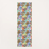 漫画の水彩画の怠惰パターン ヨガマット (正面)