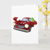 漫画の洗車 カード (黄色い花)