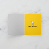 漫画の海賊スカルとボーンズの子供のハロウィーン カード (内部)