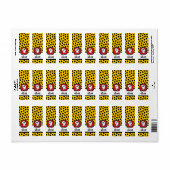 漫画の海賊スカル&ボーンキッドのハローウィンパーティ ラベル (フルシート)