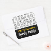 漫画の海賊スカル&ボーンズキッドハローウィンパーティ スクエアシール (封筒)