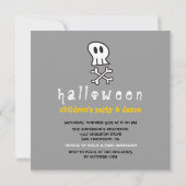 漫画の海賊スカル&ボーンズキッドハローウィンパーティ 招待状 (裏面)