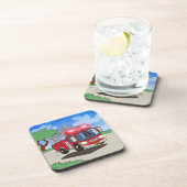 漫画の消防車 コースター (右側)