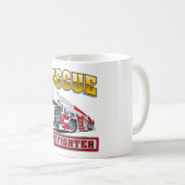 漫画の消防車 コーヒーマグカップ (正面右)