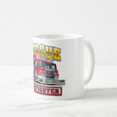 漫画の消防車 コーヒーマグカップ (正面右)