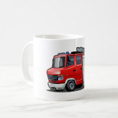 漫画の消防車 コーヒーマグカップ (正面左)