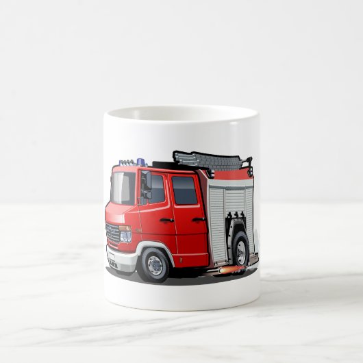 漫画の消防車 コーヒーマグカップ (中央)