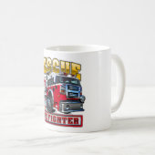漫画の消防車 コーヒーマグカップ (正面右)