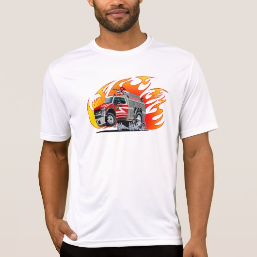 漫画の消防車 Tシャツ (正面)