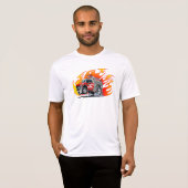 漫画の消防車 Tシャツ (正面フル)