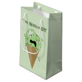 漫画の溶けるアイスクリームコーン(私は溶けています) スモールペーパーバッグ (裏面アングル)