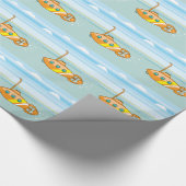 漫画の潜水艦 ラッピングペーパー (角)