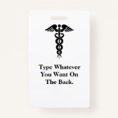 漫画の灰色の髪のナースバカスタマイズージッジそれ！ バッジ (裏面)