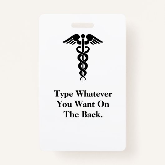 漫画の灰色の髪のナースバカスタマイズージッジそれ！ バッジ (裏面)