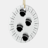 『漫画の熊の足の跡』、ヴィンテージサンバースト  セラミックオーナメント (右)