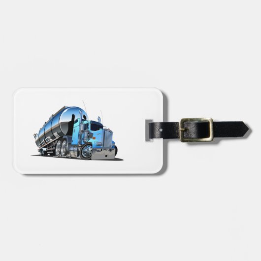 漫画の燃料トラック ラゲッジタグ (正面横)