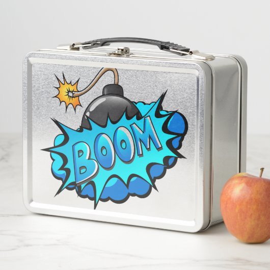 漫画の爆弾の喜劇的なスタイル メタルランチボックス (インサイチュ)