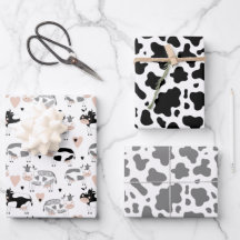 漫画の牛と牛のプリント