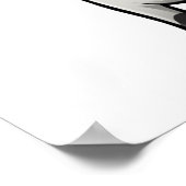 漫画の牛のイラストレーション ポスター (角)