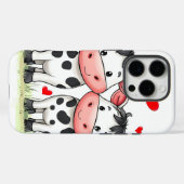 漫画の牛のカップルの愛 Case-Mate iPhoneケース (裏面 (横))