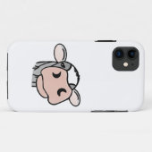 漫画の牛の白黒ピンクのキス灰色の農業動物 Case-Mate iPhoneケース (裏面(横))