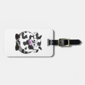 漫画の牛の荷物タグ ラゲッジタグ (正面横)