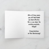 漫画の牛の記念日おめでとう カード (内部)