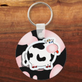 漫画の牛、キーチェーン キーホルダー (正面)