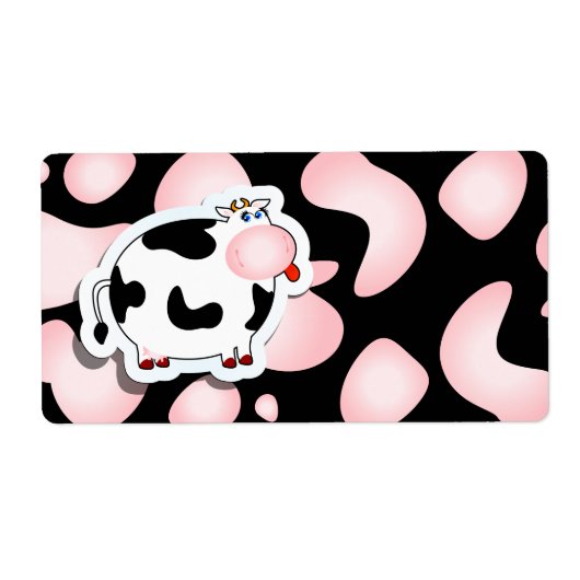 漫画の牛、ラベル ラベル (正面)