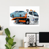 漫画の牽引トラック ポスター (ホームオフィス)