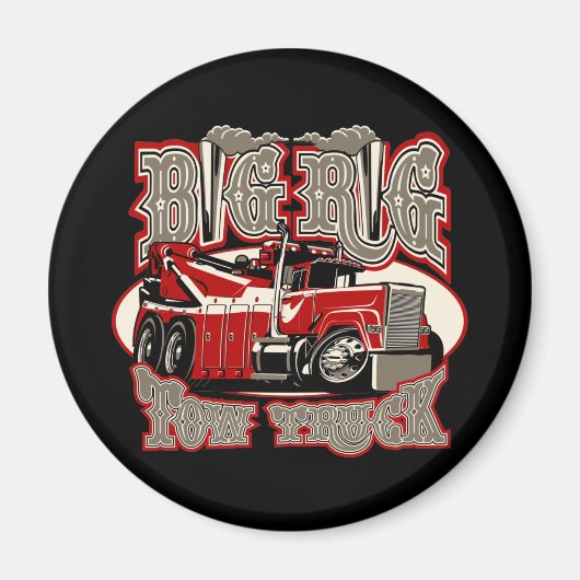 漫画の牽引トラック マグネット (正面)