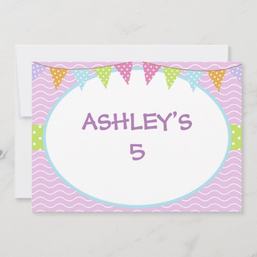 漫画の犬かわいい招待状 招待状 (裏面)