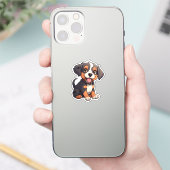 漫画の犬のイラストレーション シール (スマートフォン)