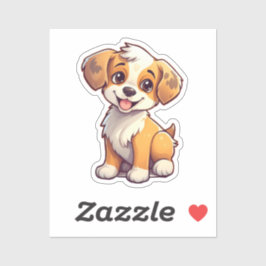 漫画の犬のイラストレーション シール
