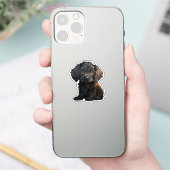 漫画の犬のイラストレーション シール (スマートフォン)