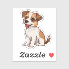 漫画の犬のイラストレーション シール