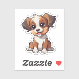 漫画の犬のイラストレーション シール