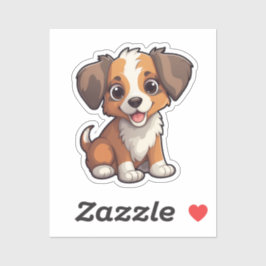 漫画の犬のイラストレーション シール