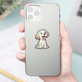 漫画の犬のイラストレーション シール (スマートフォン)