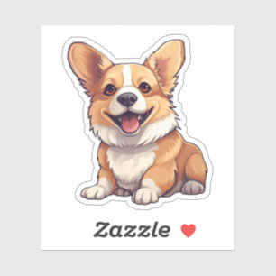 漫画の犬のイラストレーション シール