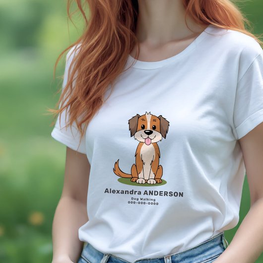 漫画の犬のウォーカー トライブレンドＴシャツ