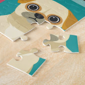 漫画の犬の品種 – かわいい子犬のコレクション ジグソーパズル (側面)